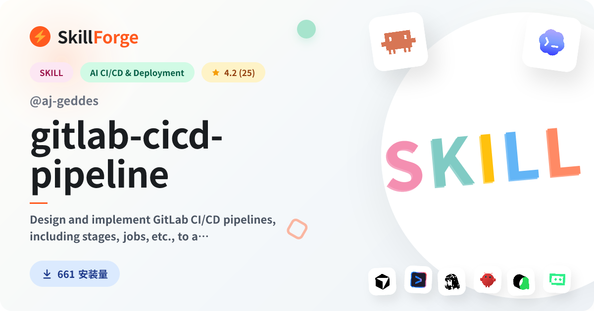 gitlab-cicd-pipeline · gitlab ci/cd — SkillForge