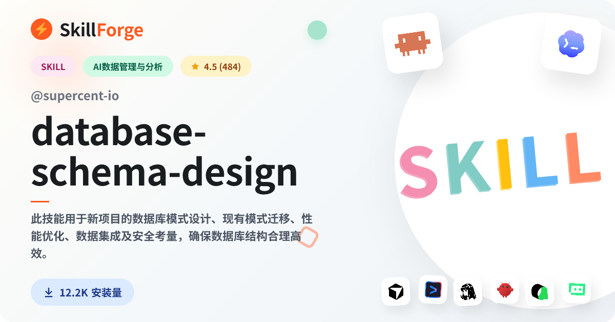 database-schema-design · sql databases — SkillForge